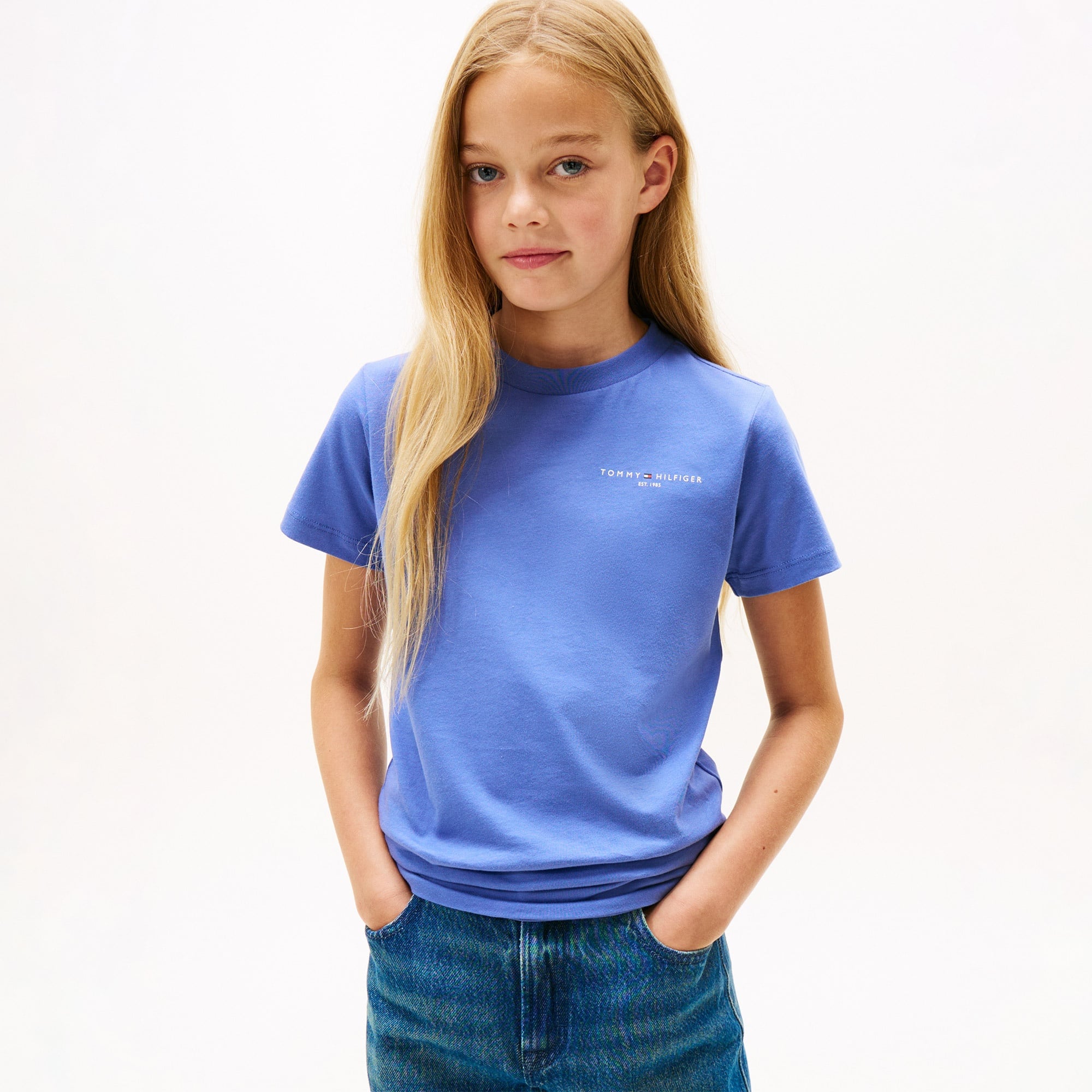 Tommy Hilfiger Mini Corp Çocuk Mavi T-Shirt