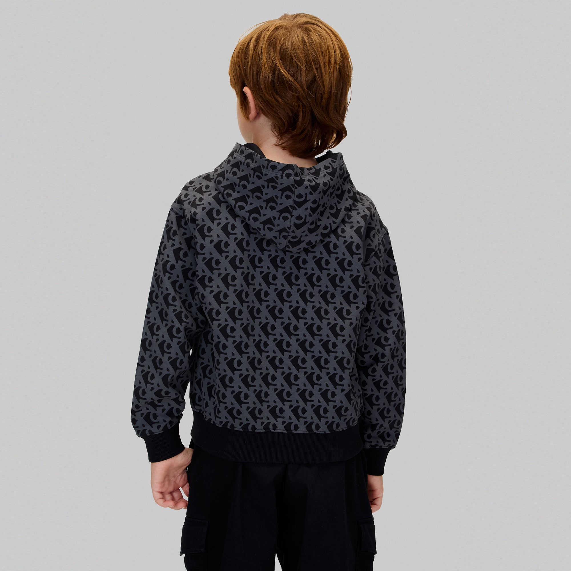 Calvin Klein Logo Çocuk Siyah Sweatshirt