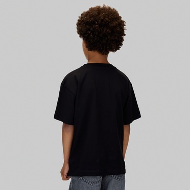  Calvin Klein Filled-In Photo Mono Çocuk Siyah T-Shirt