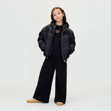  Calvin Klein Script Logo Graphic Çocuk Siyah T-Shirt