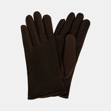  Kadın Acı Kahve Süet Deri Eldiven