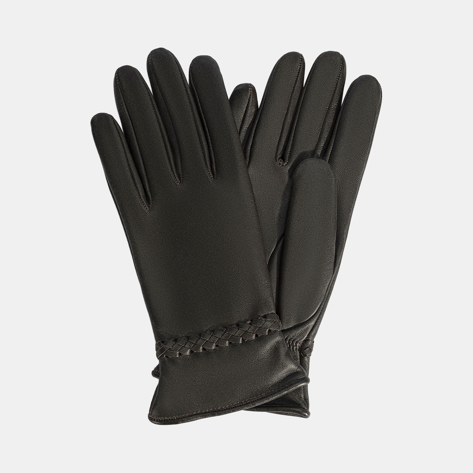 Kadın Acı Kahve Deri Eldiven