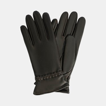  Kadın Acı Kahve Deri Eldiven