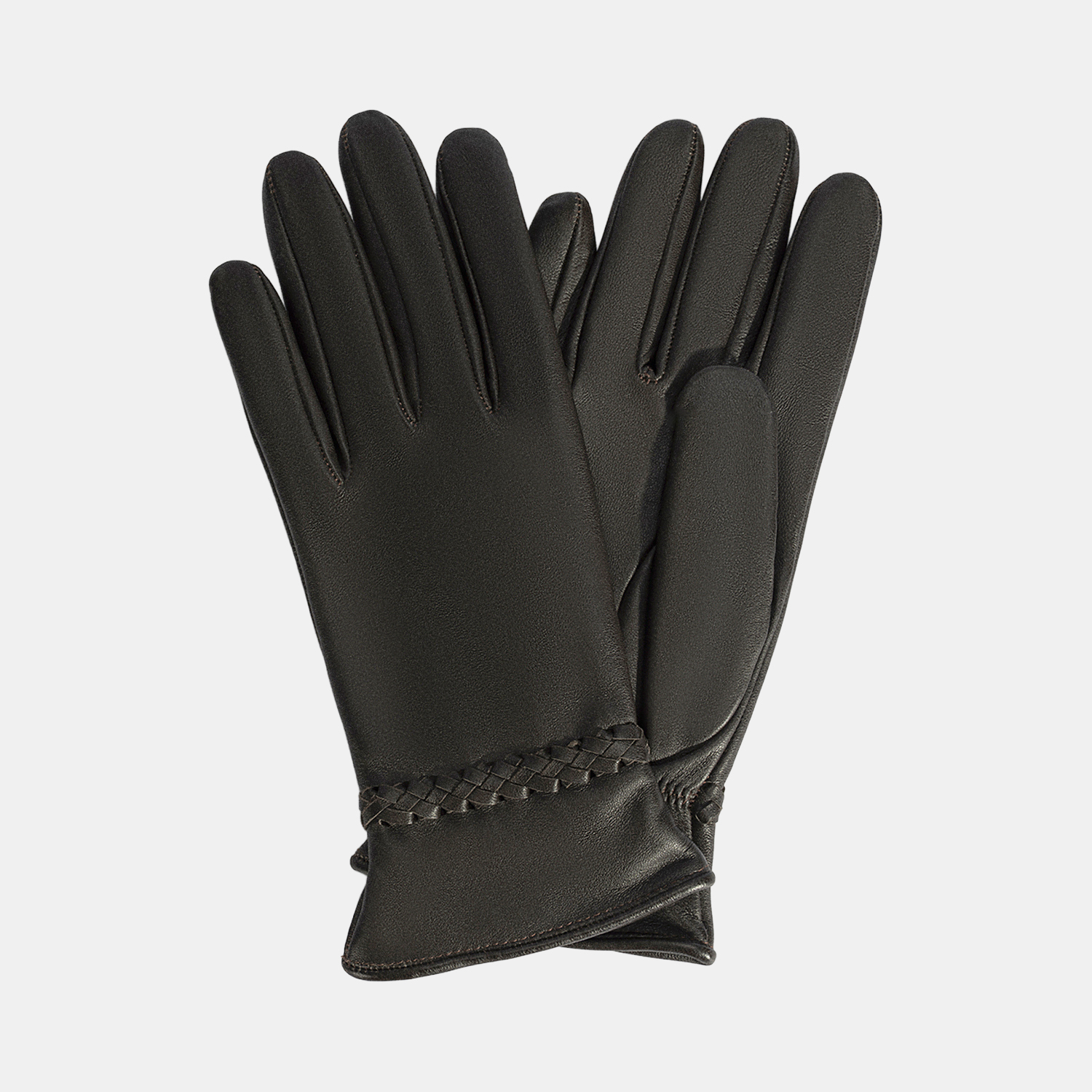  Kadın Acı Kahve Deri Eldiven