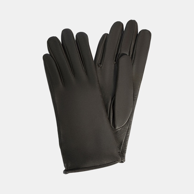  Kadın Koyu Kahve Deri Eldiven