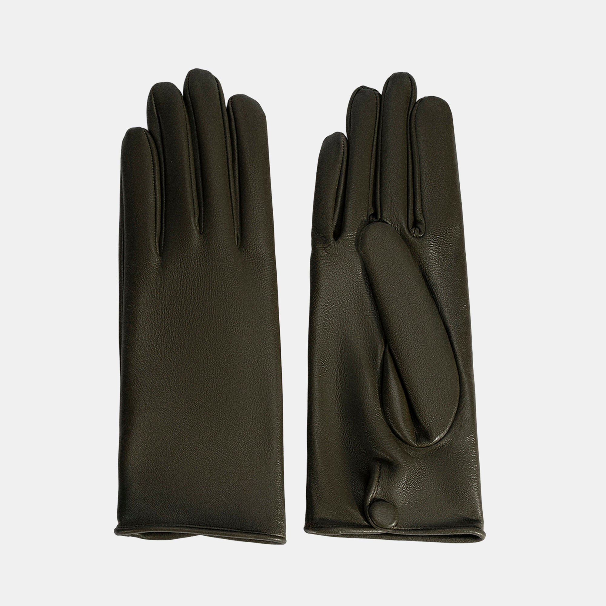 Kadın Yeşil Deri Eldiven