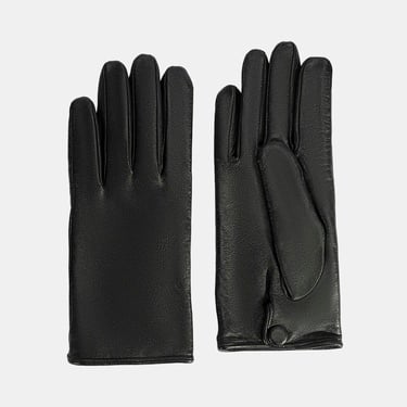  Siyah Kadın Deri Eldiven