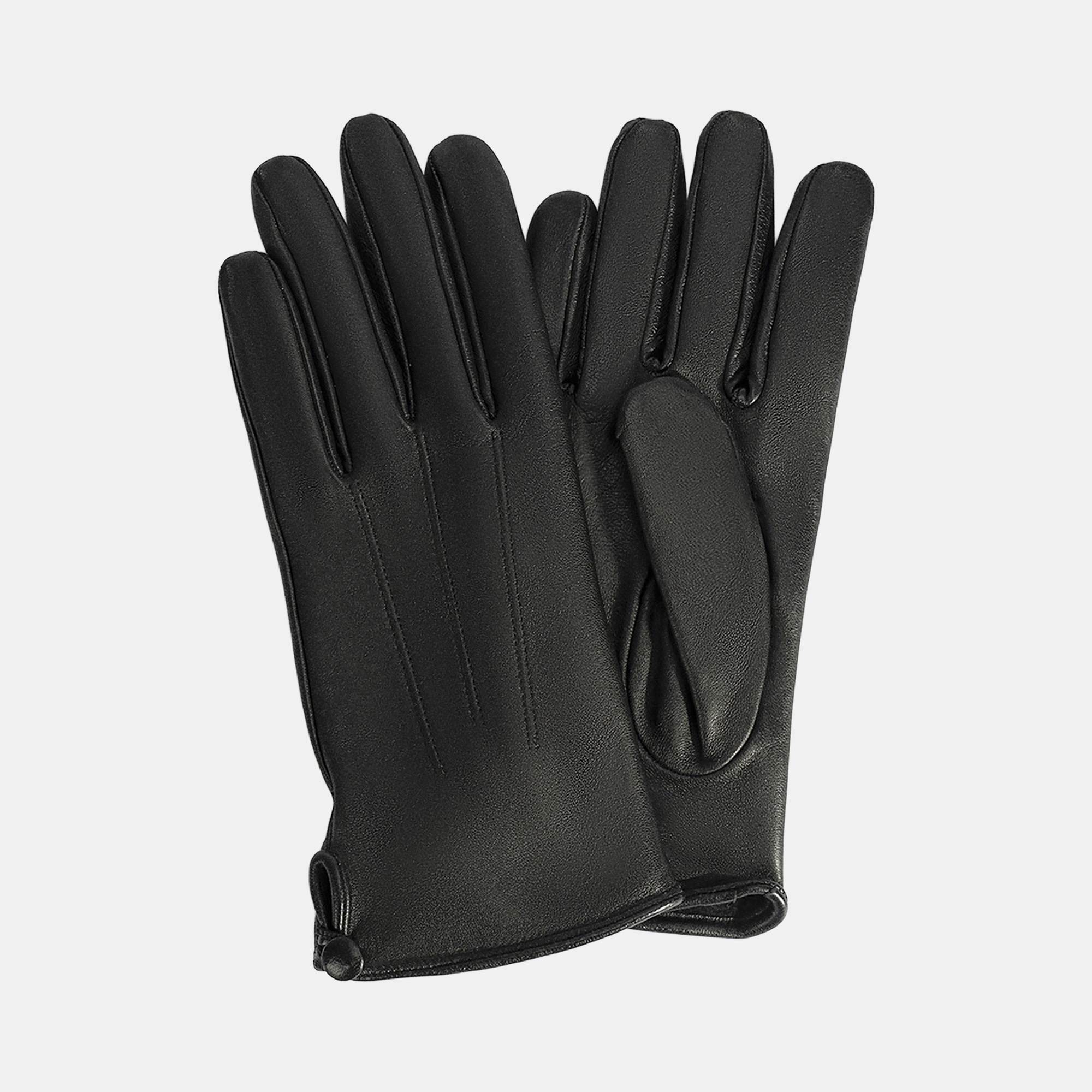 Siyah Kadın Deri Eldiven