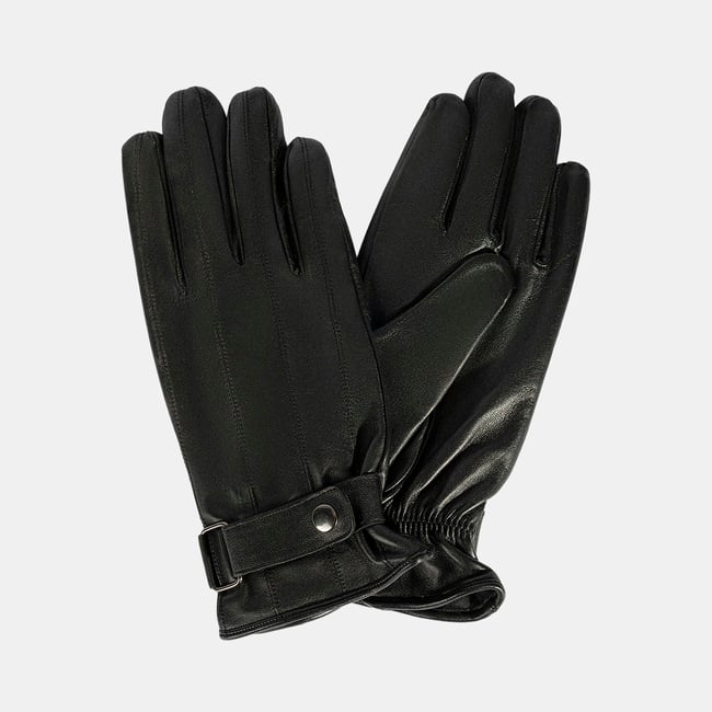  DESA Siyah Tokalı Erkek Deri Eldiven