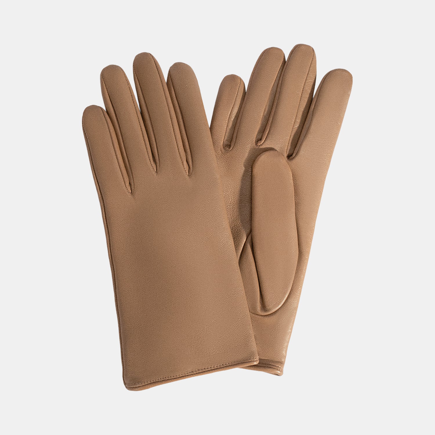  Bej Kadın Deri Eldiven