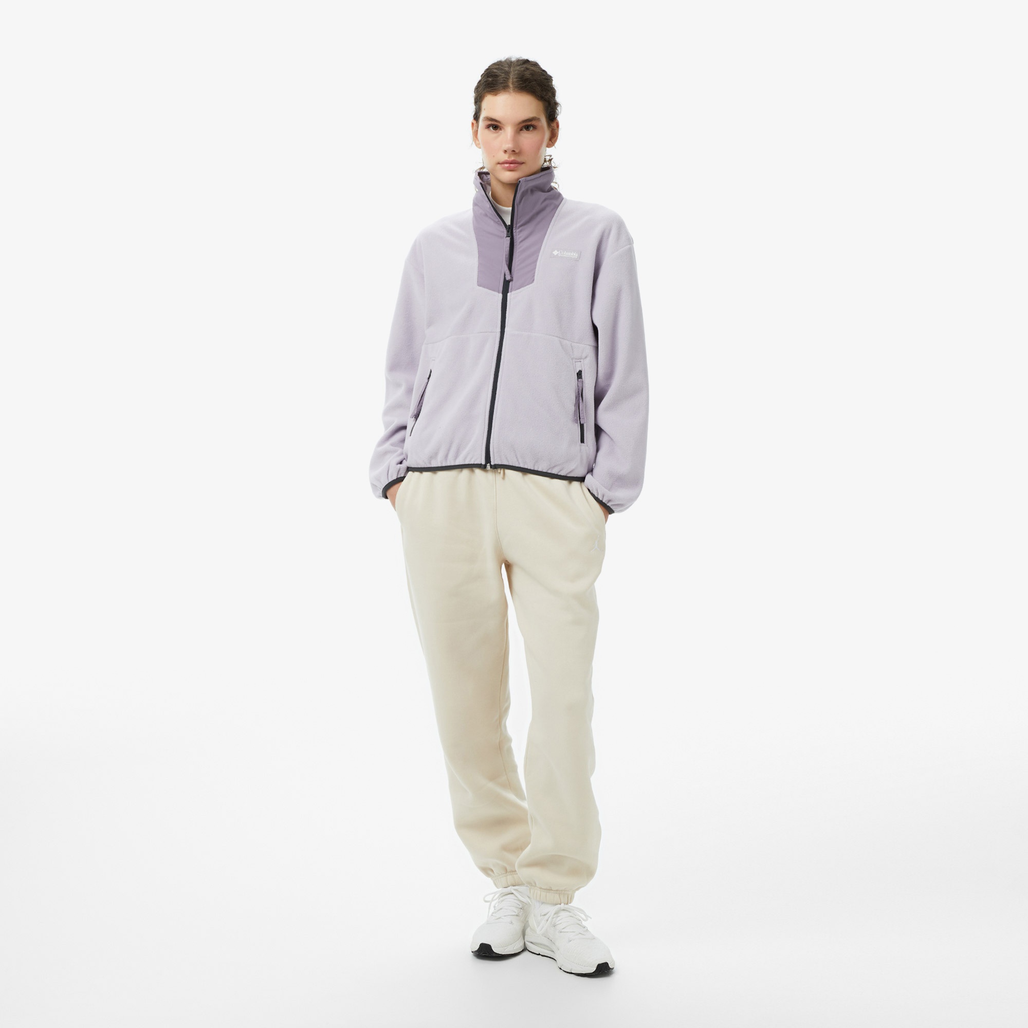 Columbia Sequoia Grove Full Zip Fleece Kadın Mor Outdoor Sweatshirt