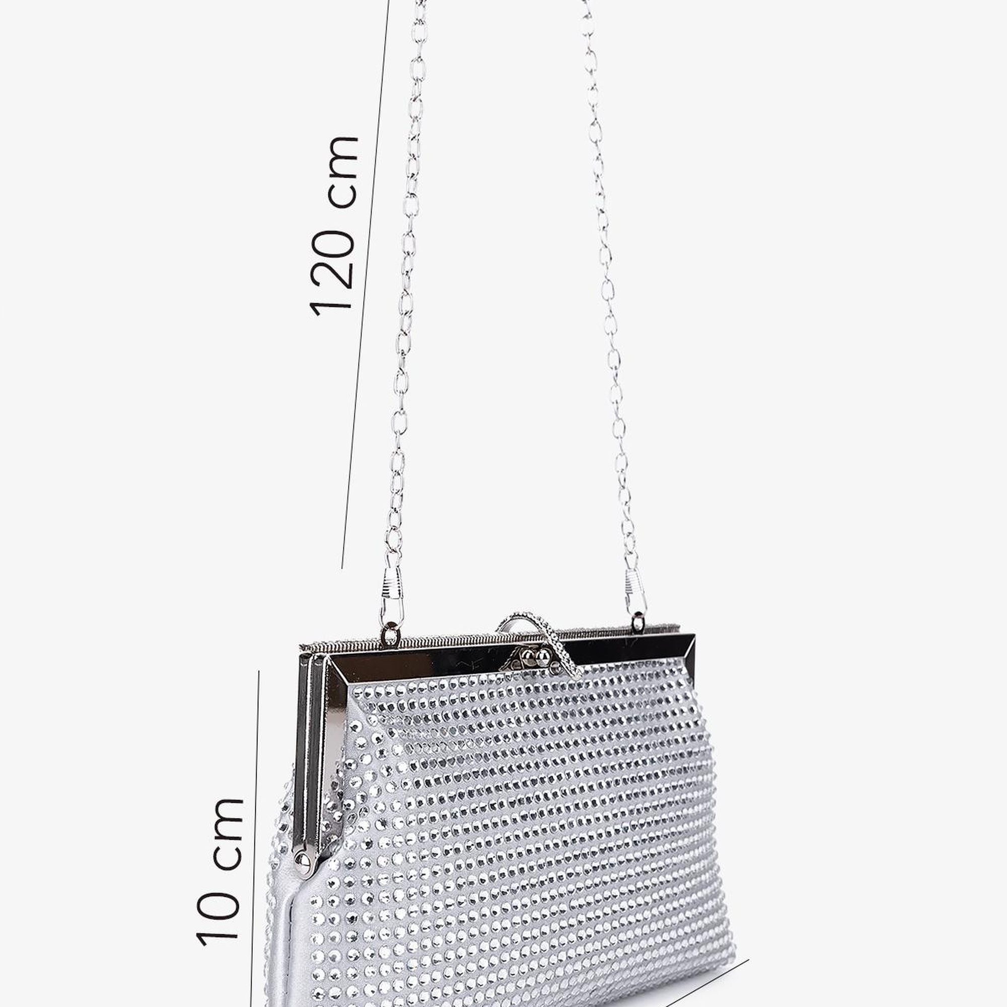 Valmenti Kadın Vegan Gri Abiye Çanta