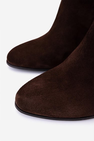  Valmenti Kadın Hakiki Deri Kahverengi Süet Topuklu Bot