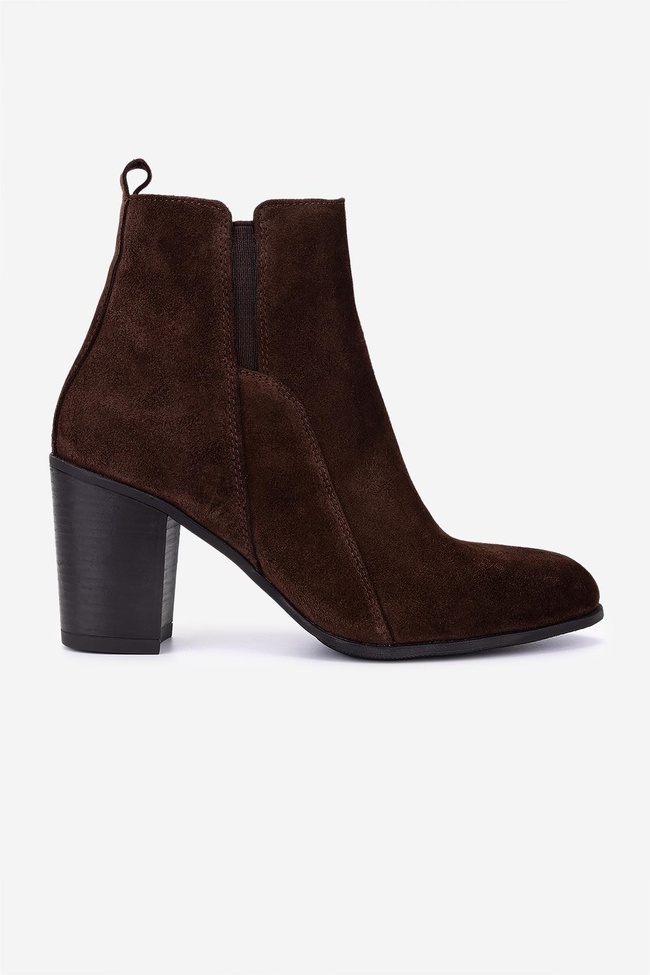  Valmenti Kadın Hakiki Deri Kahverengi Süet Topuklu Bot
