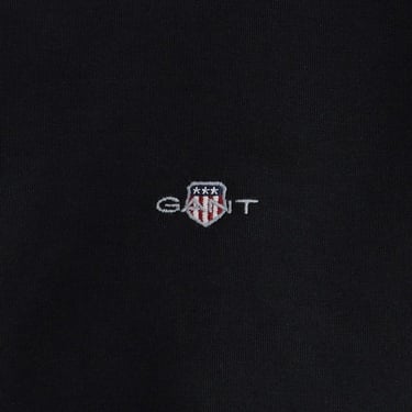 GANT Erkek Siyah Relaxed Fit Yarım Fermuarlı Sweatshirt