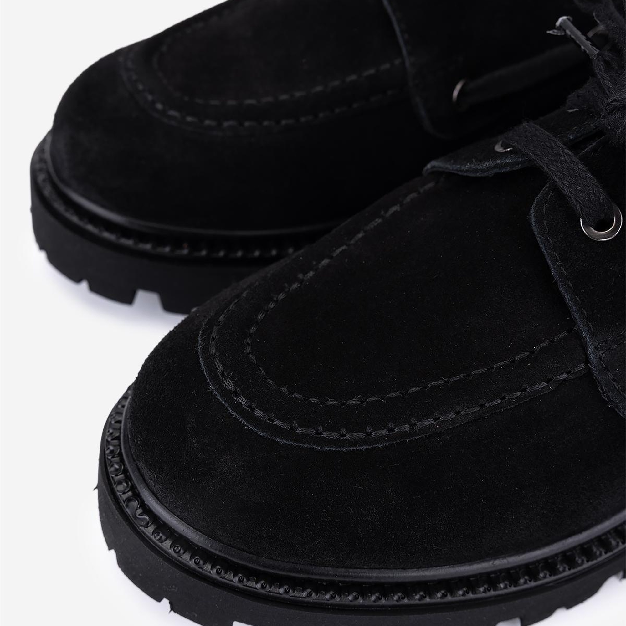 Valmenti Kadın Siyah Süet Casual Ayakkabı