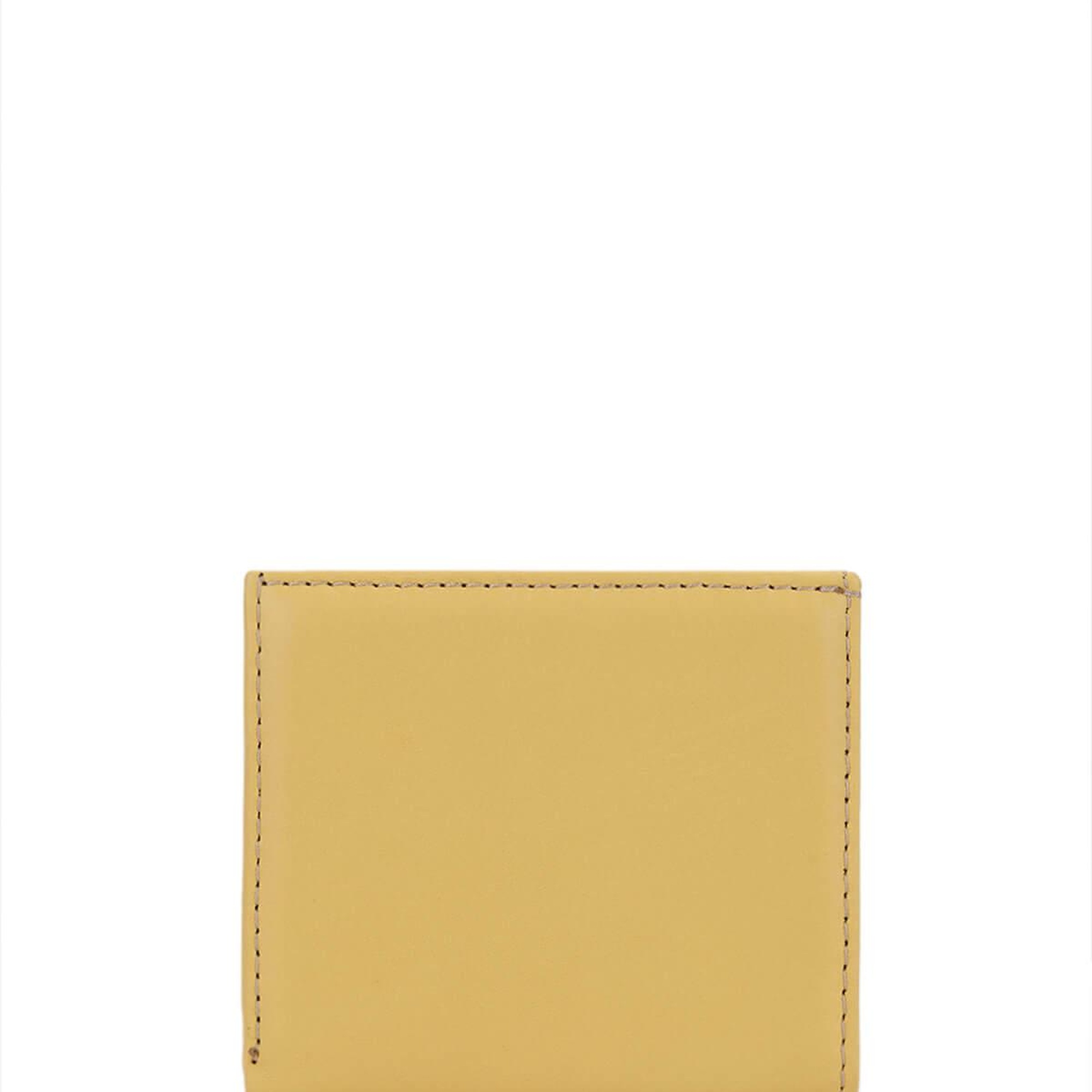 Tamer Tanca Unisex Hakiki Deri Sarı Cüzdan Cuzdan