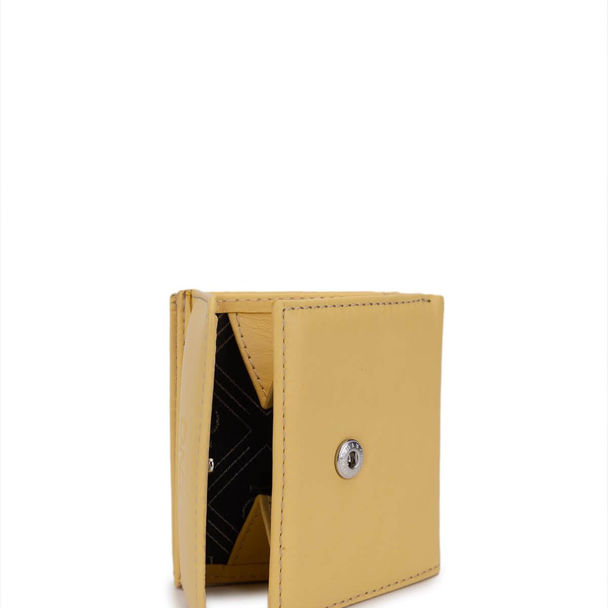 Tamer Tanca Unisex Hakiki Deri Sarı Cüzdan Cuzdan