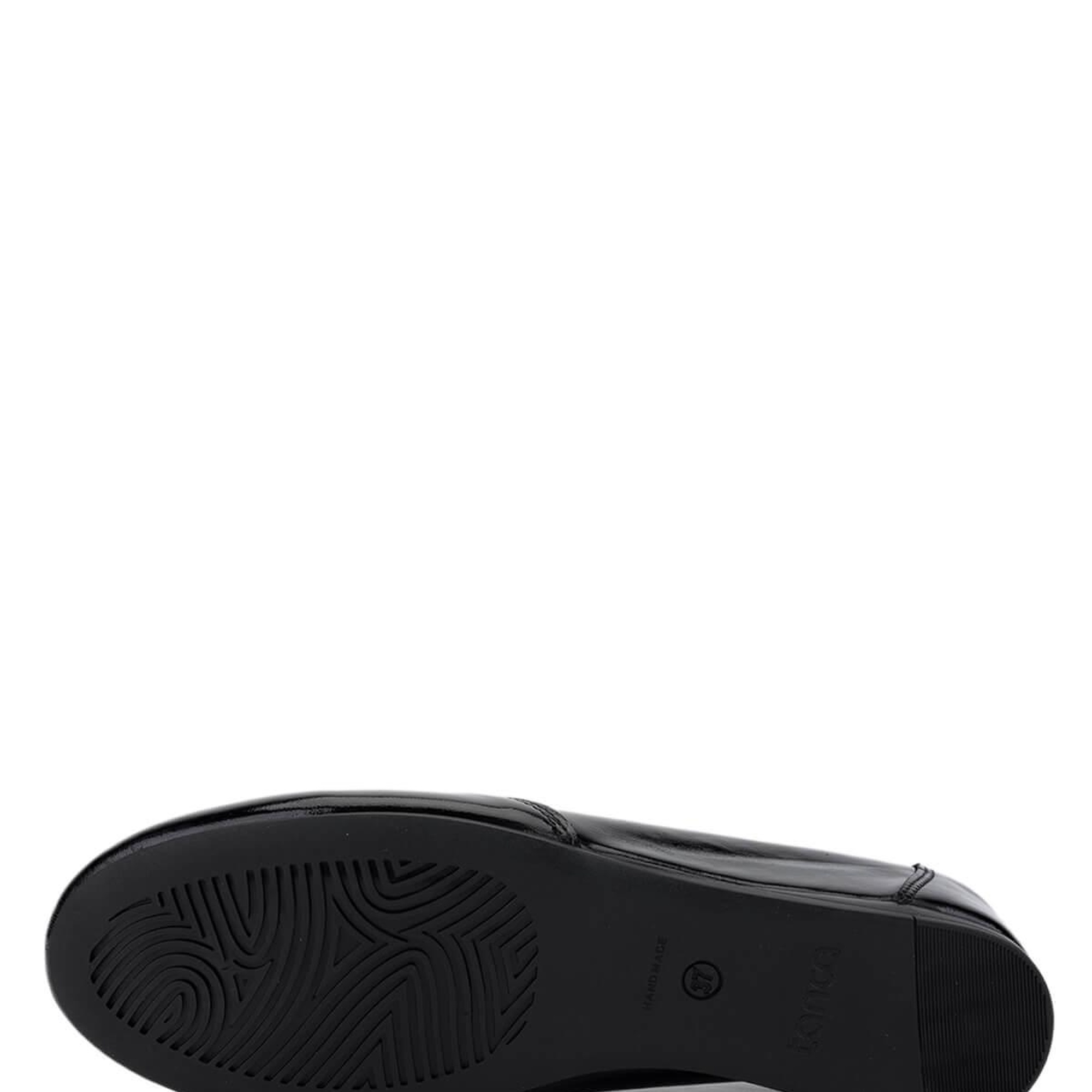 Tamer Tanca Kadın Hakiki Deri Siyah Rugan Comfort Ayakkabı