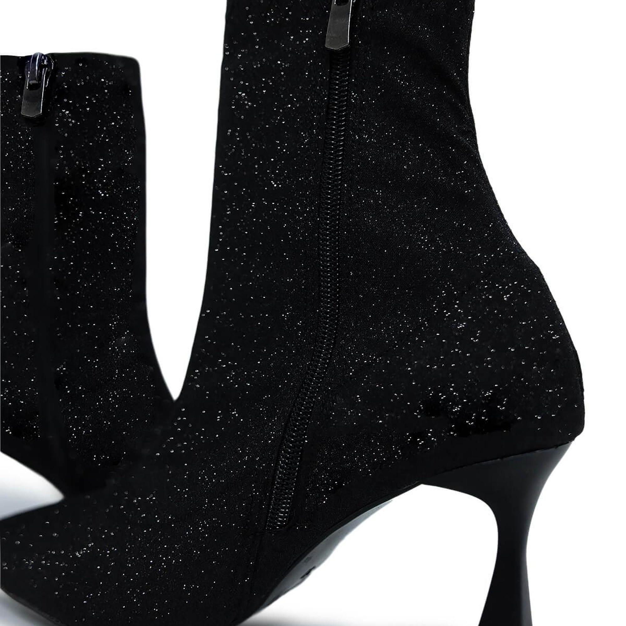 Tamer Tanca Kadın Tekstil Siyah Topuklu Bot