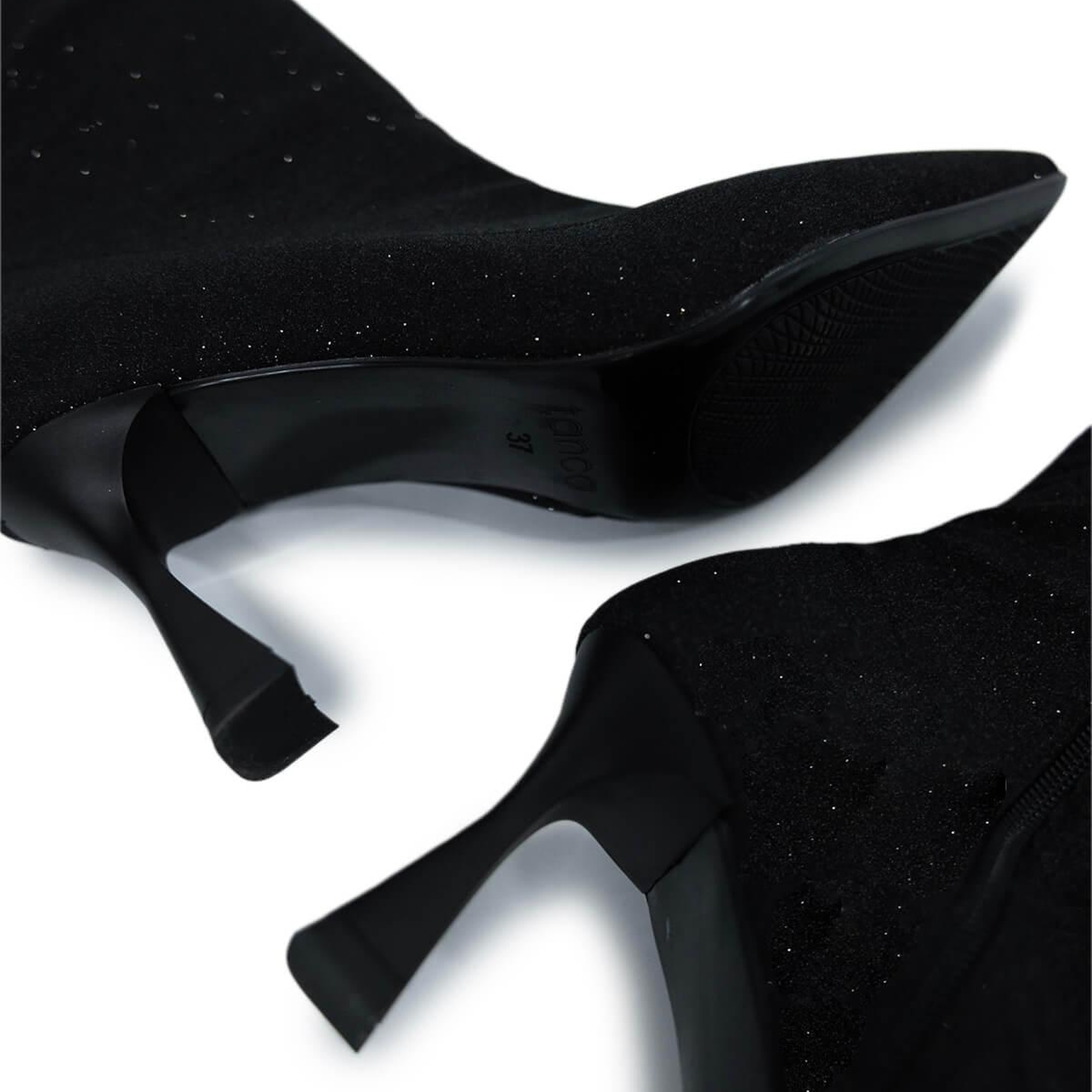 Tamer Tanca Kadın Tekstil Siyah Topuklu Bot