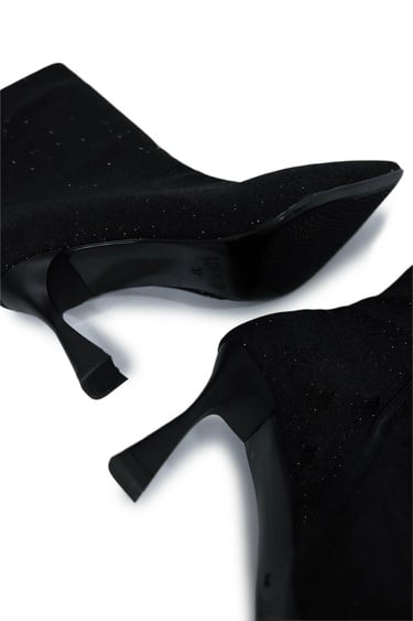  Tamer Tanca Kadın Tekstil Siyah Topuklu Bot