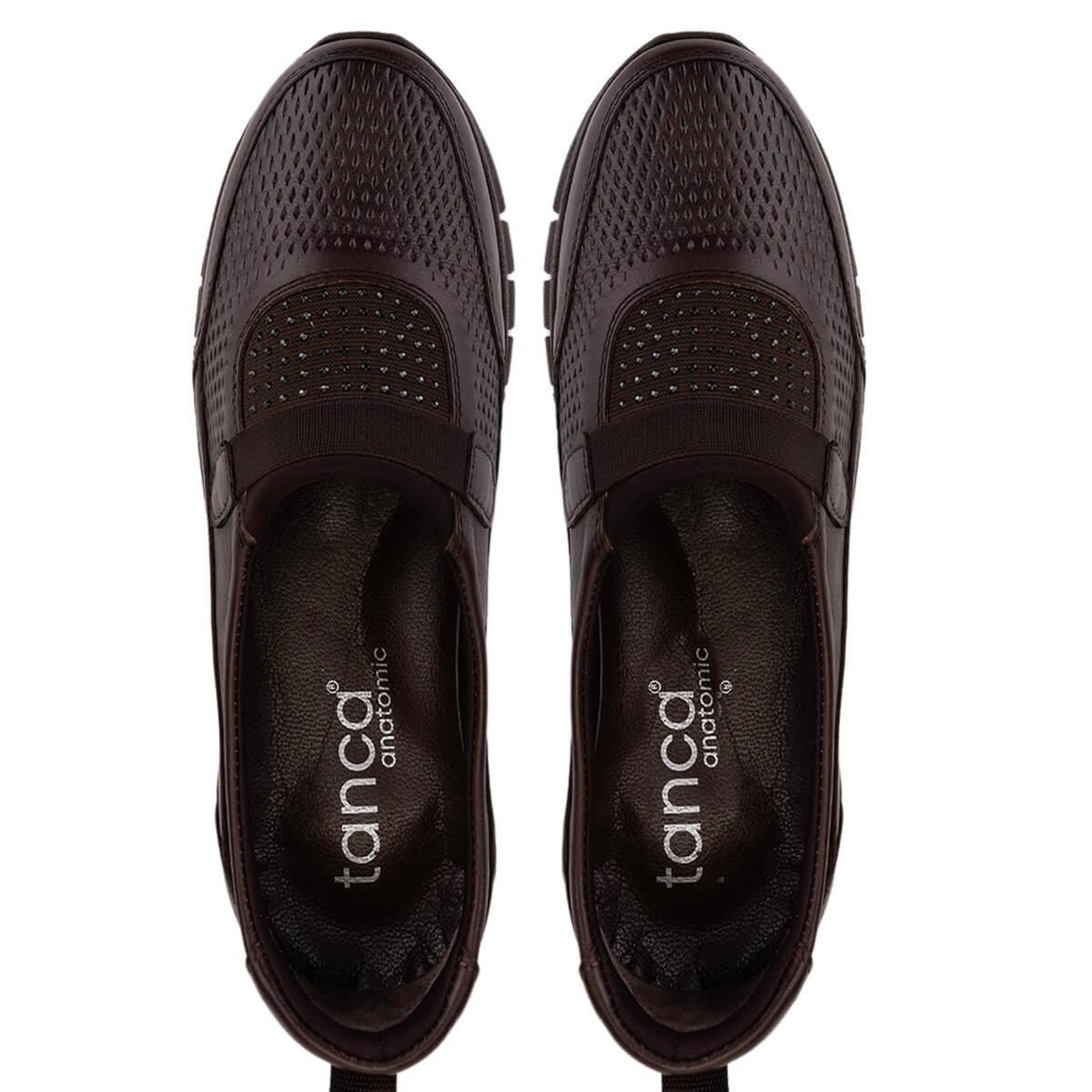 Tamer Tanca Kadın Hakiki Deri Kahverengi Comfort Ayakkabı