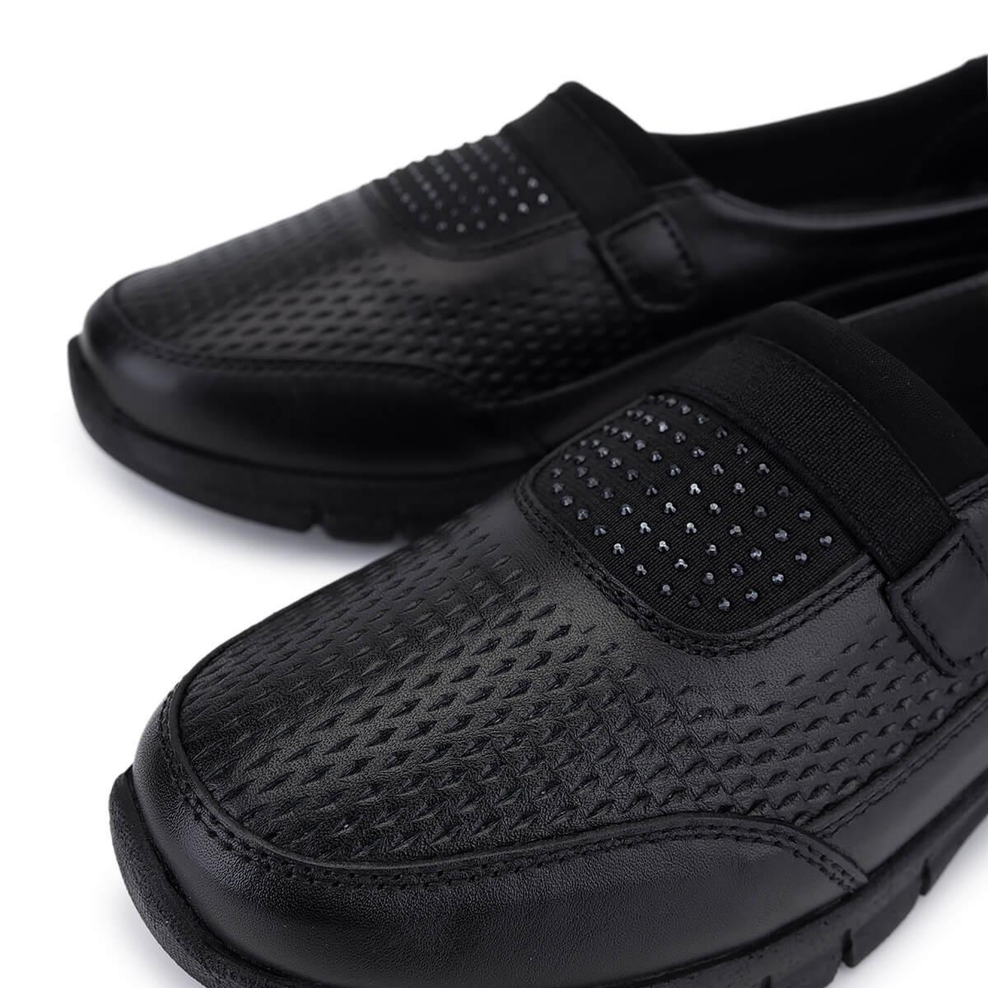 Tamer Tanca Kadın Hakiki Deri Siyah Comfort Ayakkabı