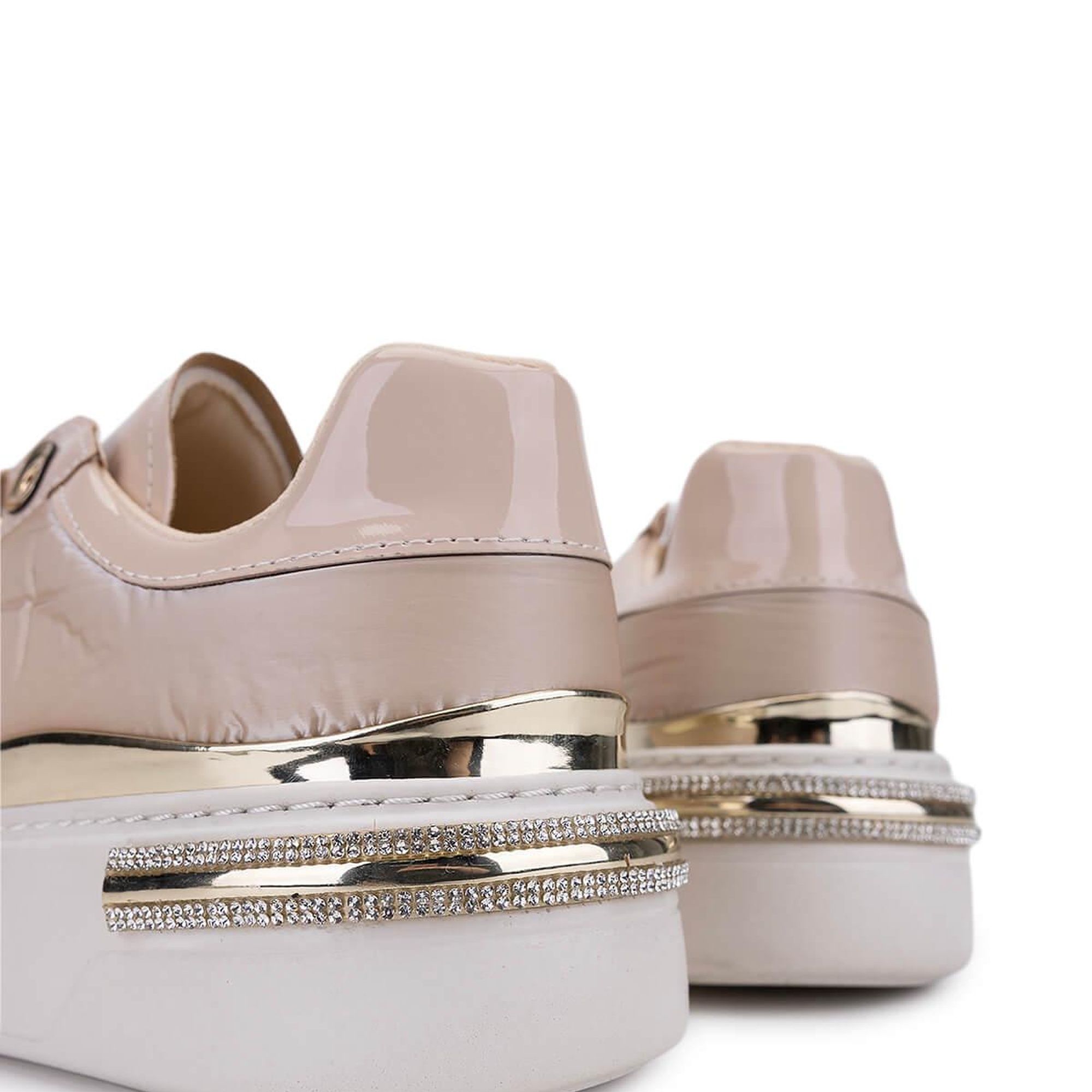 Tamer Tanca Kadın Suni Deri Bej Sneakers & Spor Ayakkabı