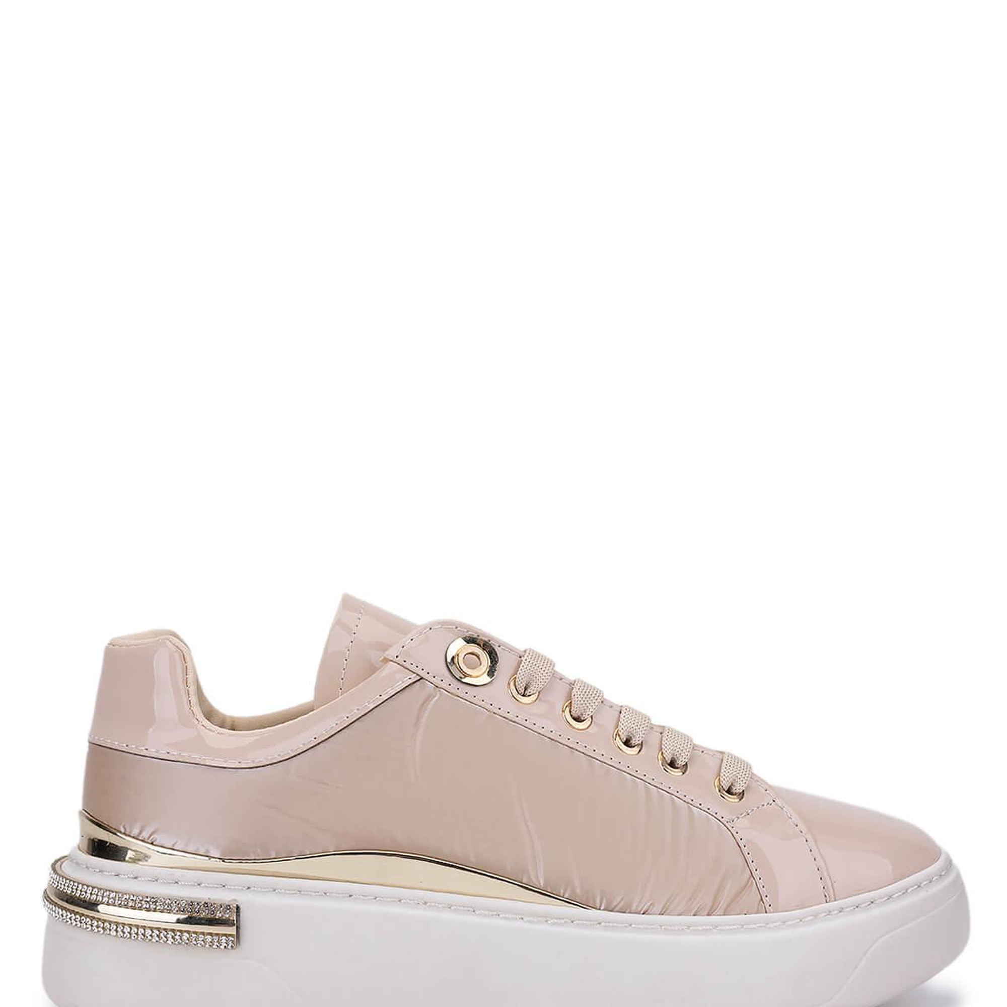 Tamer Tanca Kadın Suni Deri Bej Sneakers & Spor Ayakkabı