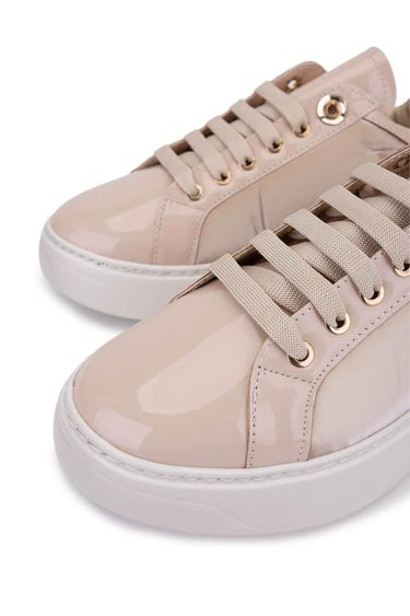  Tamer Tanca Kadın Suni Deri Bej Sneakers & Spor Ayakkabı