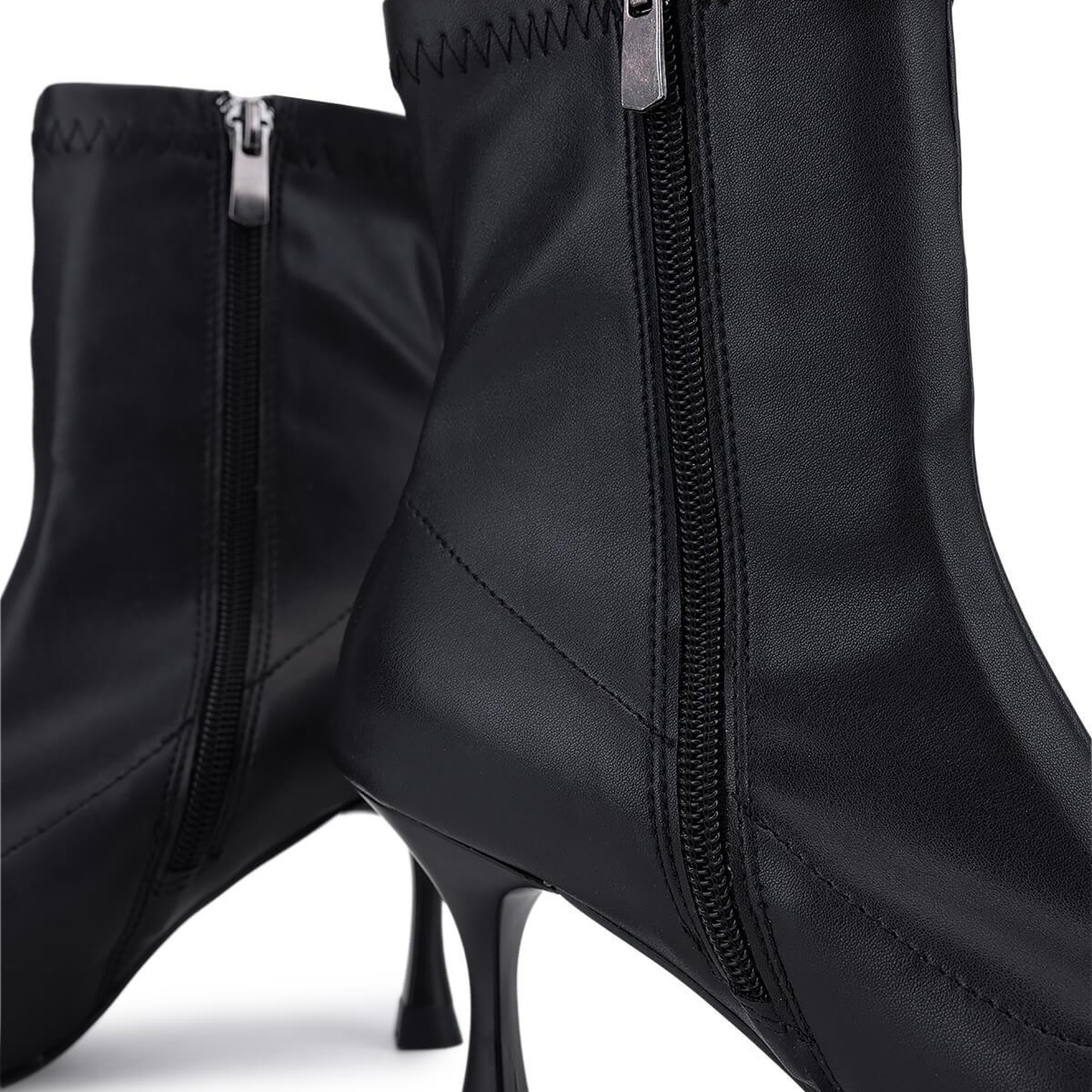 Tamer Tanca Kadın Hakiki Deri Siyah Topuklu Bot