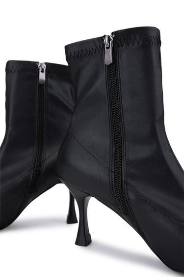  Tamer Tanca Kadın Hakiki Deri Siyah Topuklu Bot