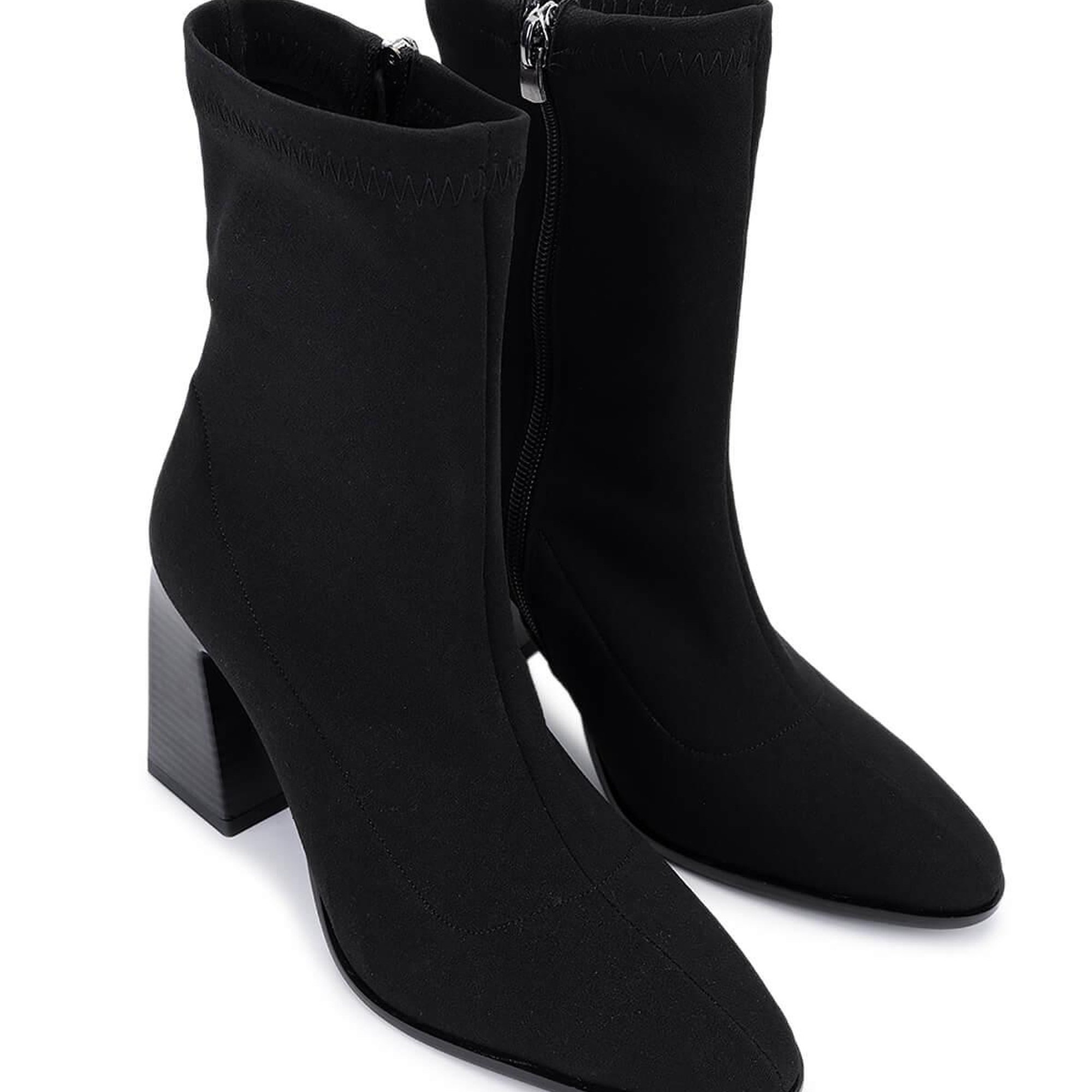 Tamer Tanca Kadın Hakiki Deri Siyah Topuklu Bot