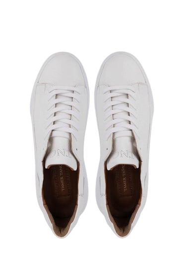  Tamer Tanca Erkek Hakiki Deri Beyaz Sneakers & Spor Ayakkabı