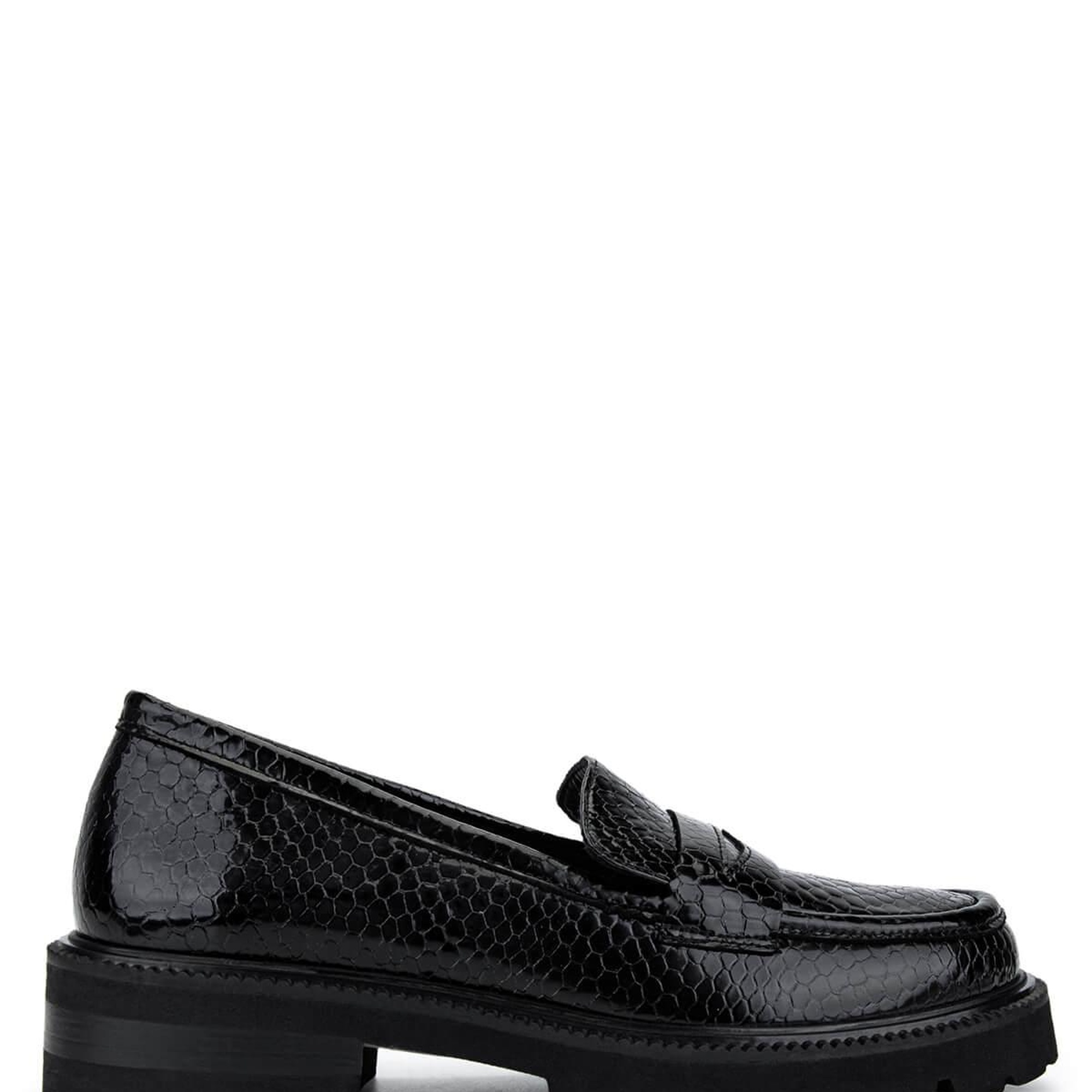 Tamer Tanca Kadın Hakiki Deri Siyah Loafer Ayakkabı