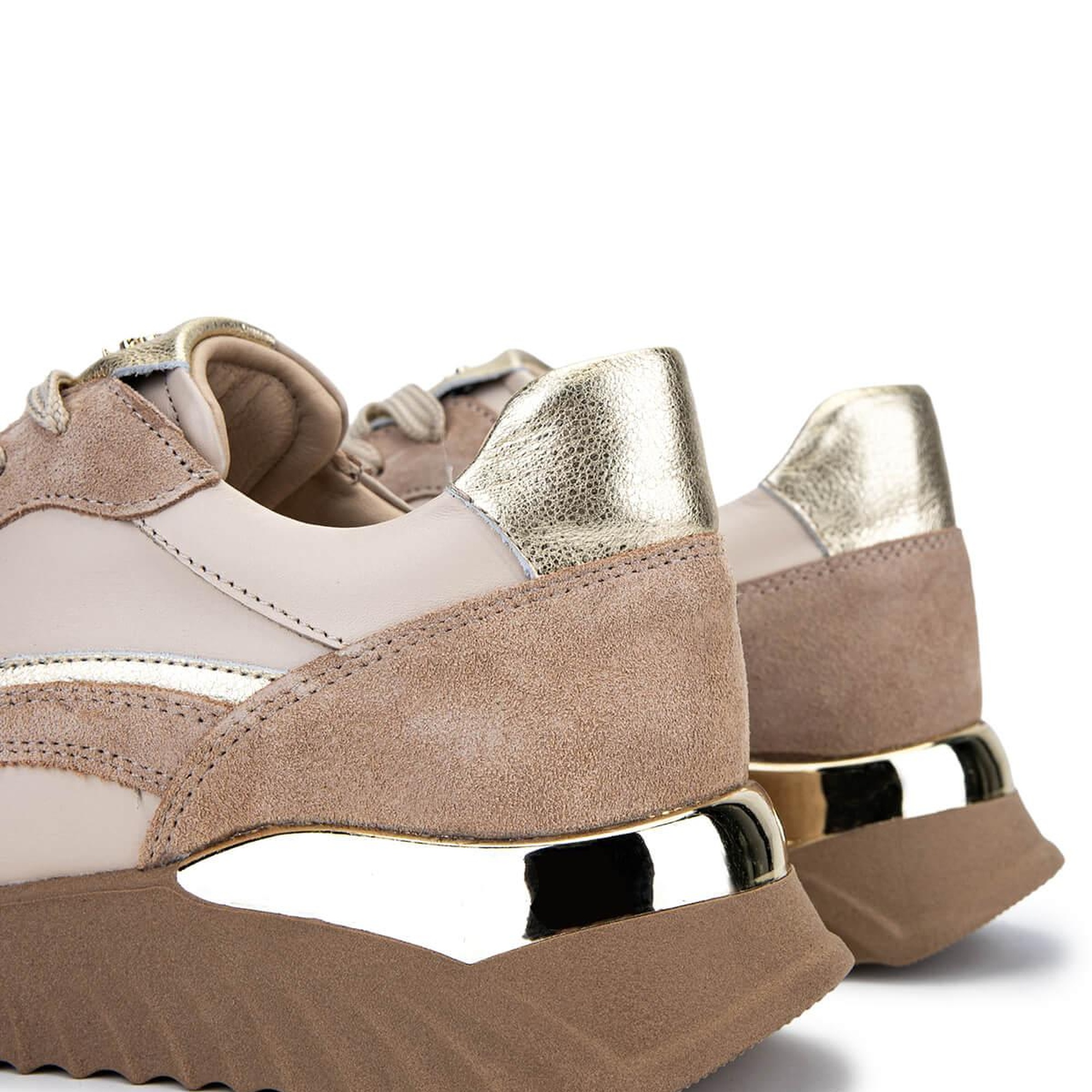 Tamer Tanca Kadın Hakiki Deri Bej Sneakers & Spor Ayakkabı