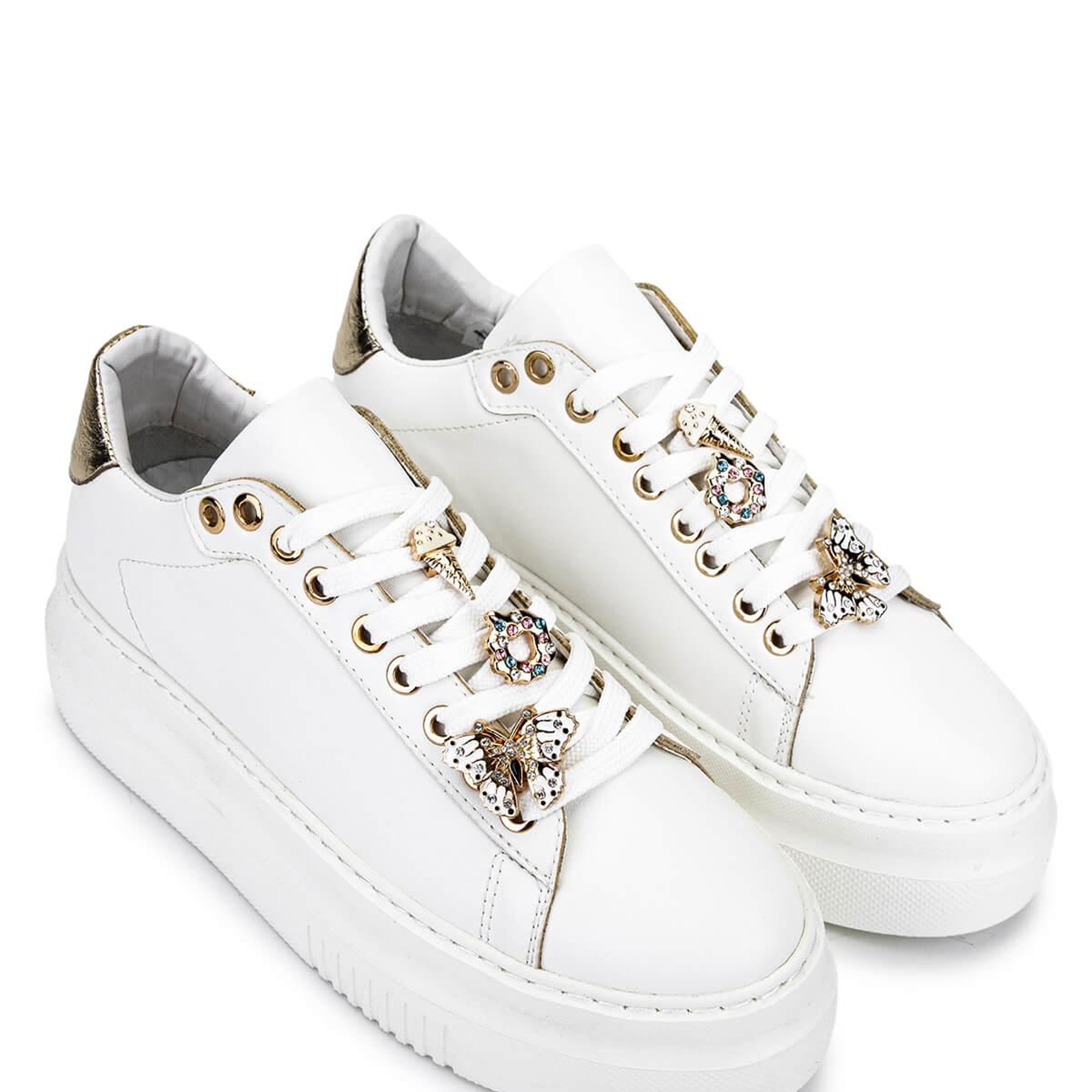 Tamer Tanca Kadın Suni Deri Beyaz Sneakers & Spor Ayakkabı