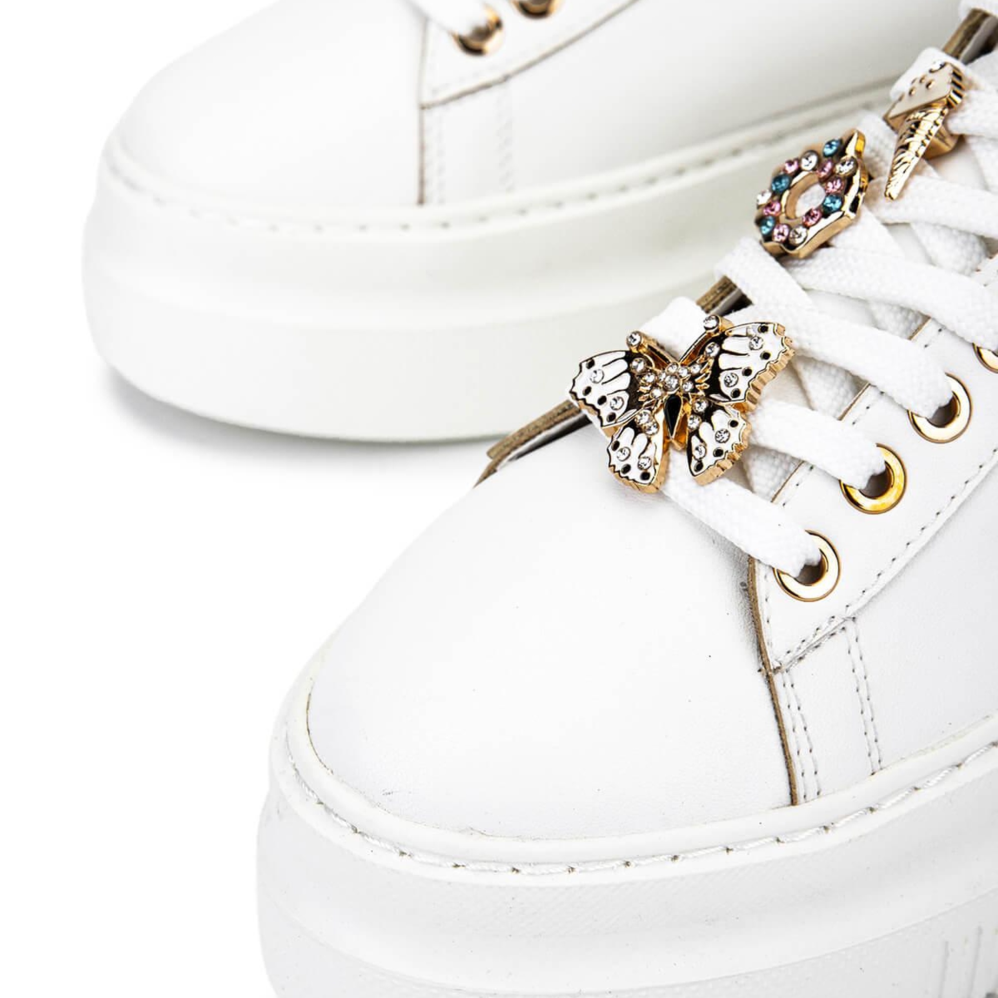 Tamer Tanca Kadın Suni Deri Beyaz Sneakers & Spor Ayakkabı