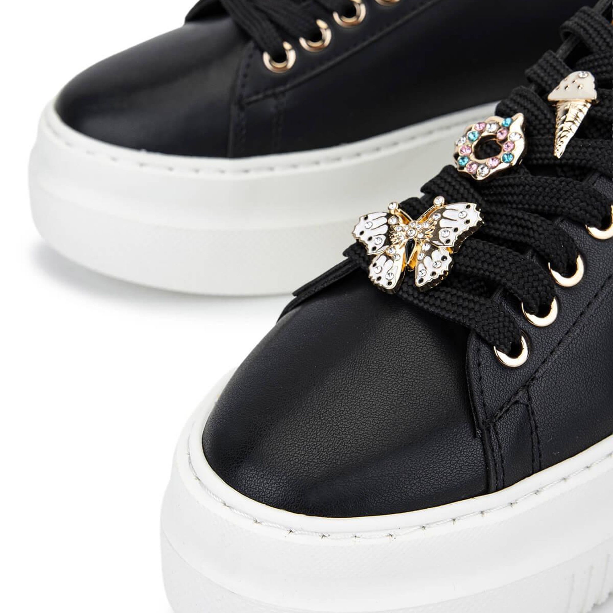 Tamer Tanca Kadın Suni Deri Siyah Analin Sneakers & Spor Ayakkabı