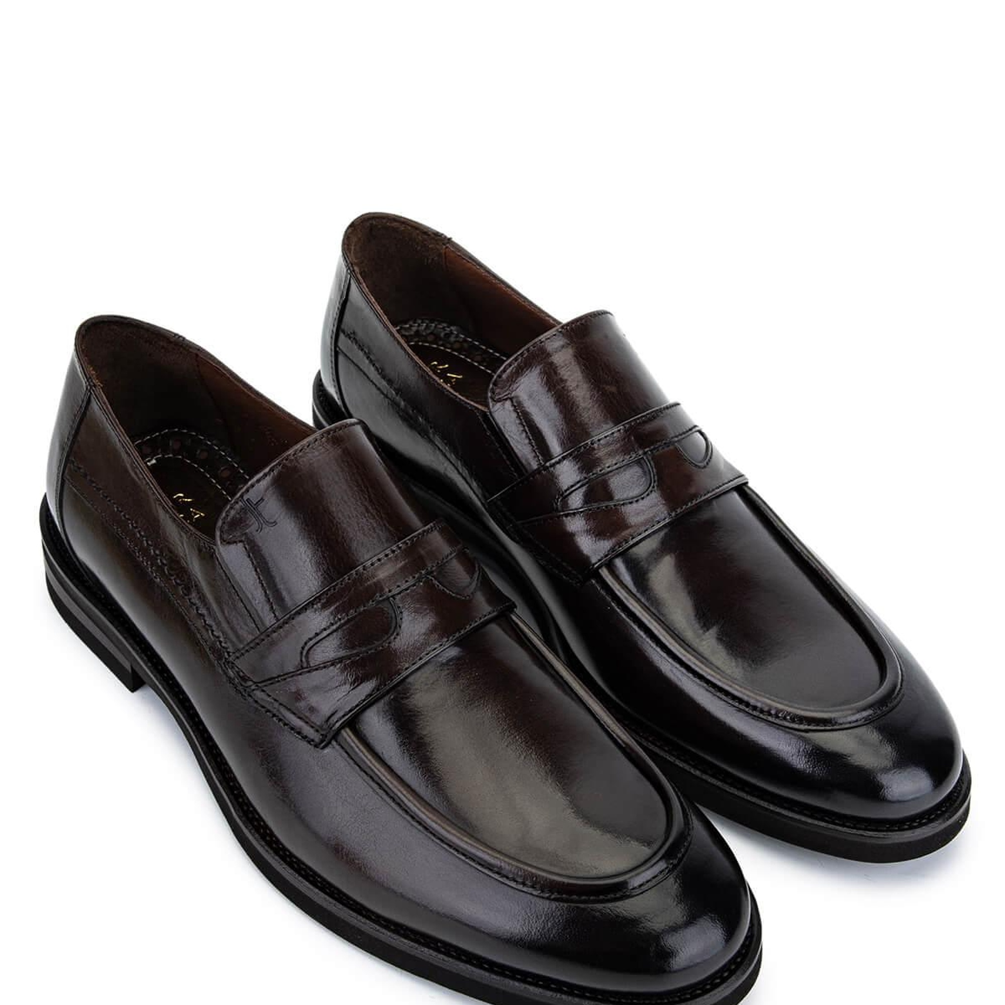 Tamer Tanca Erkek Hakiki Deri Kahverengi Klasik Ayakkabı