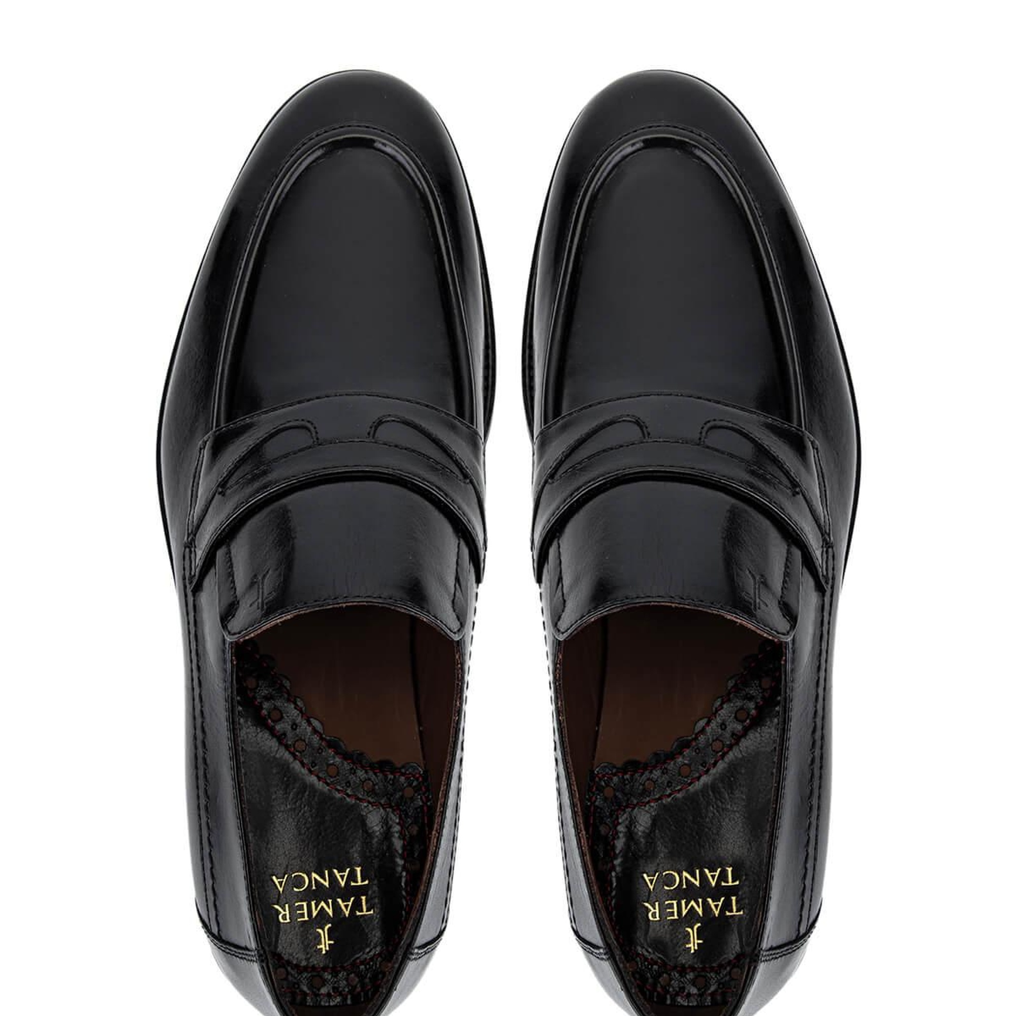 Tamer Tanca Erkek Hakiki Deri Siyah Klasik Ayakkabı