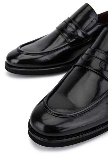  Tamer Tanca Erkek Hakiki Deri Siyah Klasik Ayakkabı