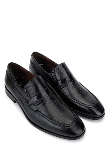  Tamer Tanca Erkek Hakiki Deri Siyah Klasik Ayakkabı