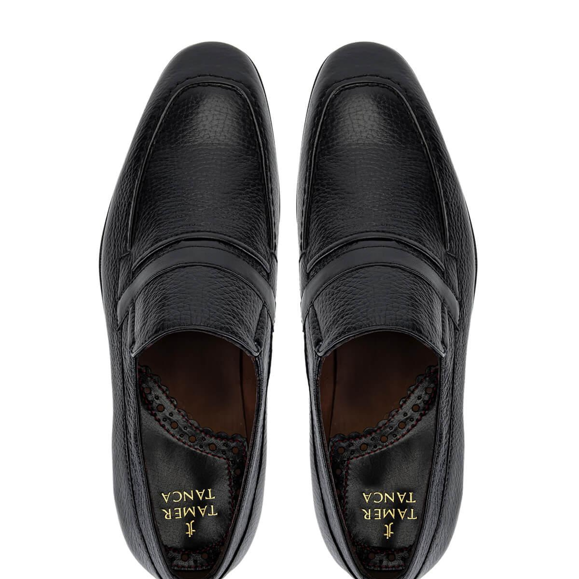 Tamer Tanca Erkek Hakiki Deri Siyah Klasik Ayakkabı