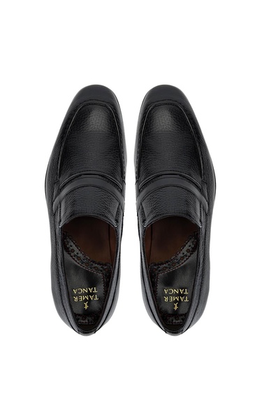  Tamer Tanca Erkek Hakiki Deri Siyah Klasik Ayakkabı