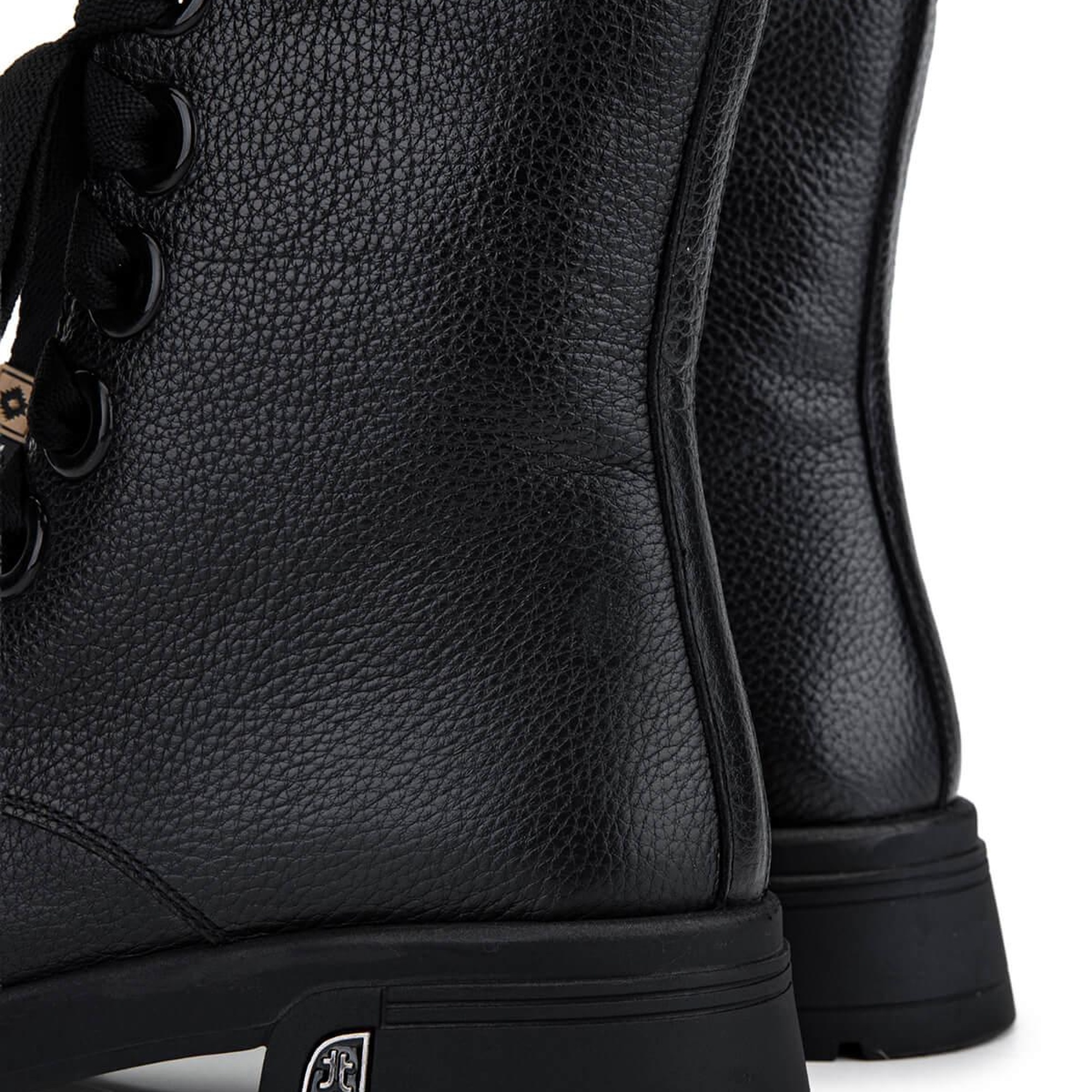 Tamer Tanca Kadın Hakiki Deri Siyah Floter Klasik Bot