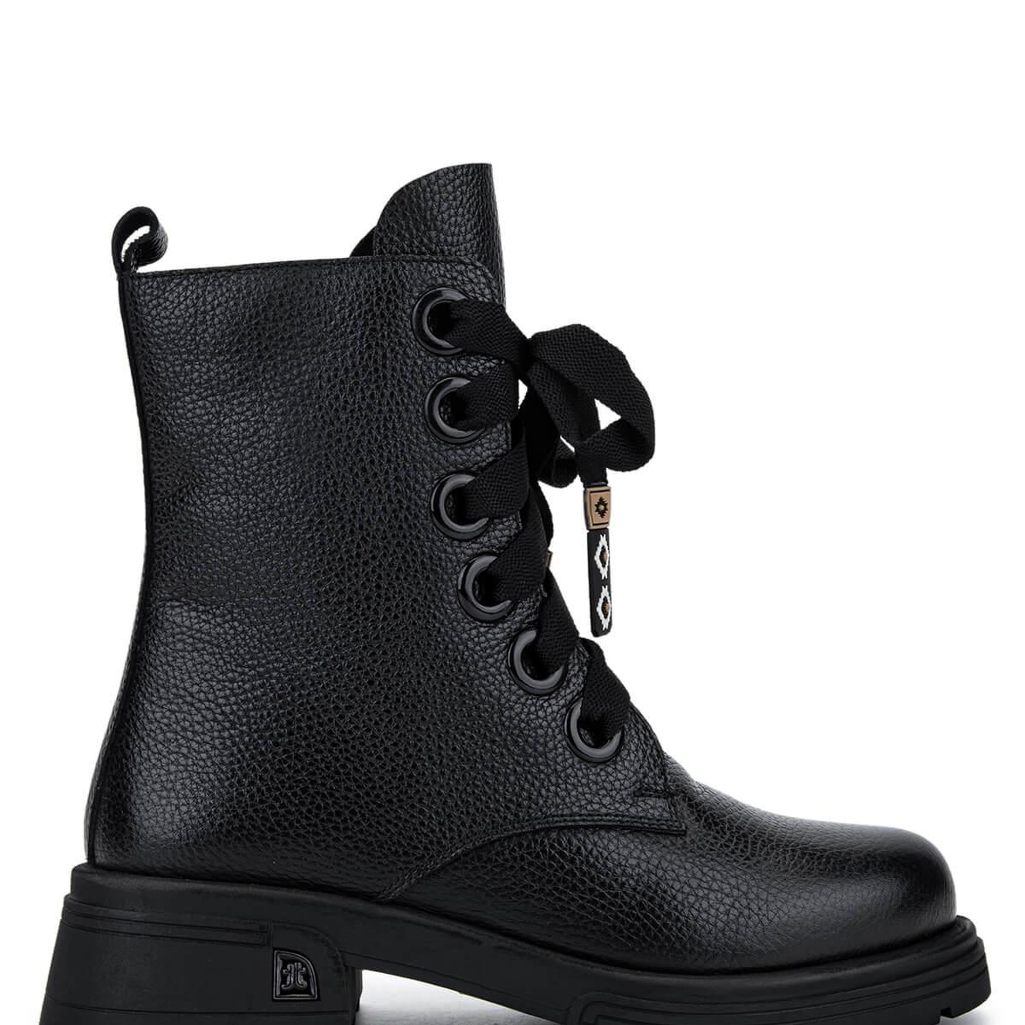 Tamer Tanca Kadın Hakiki Deri Siyah Floter Klasik Bot