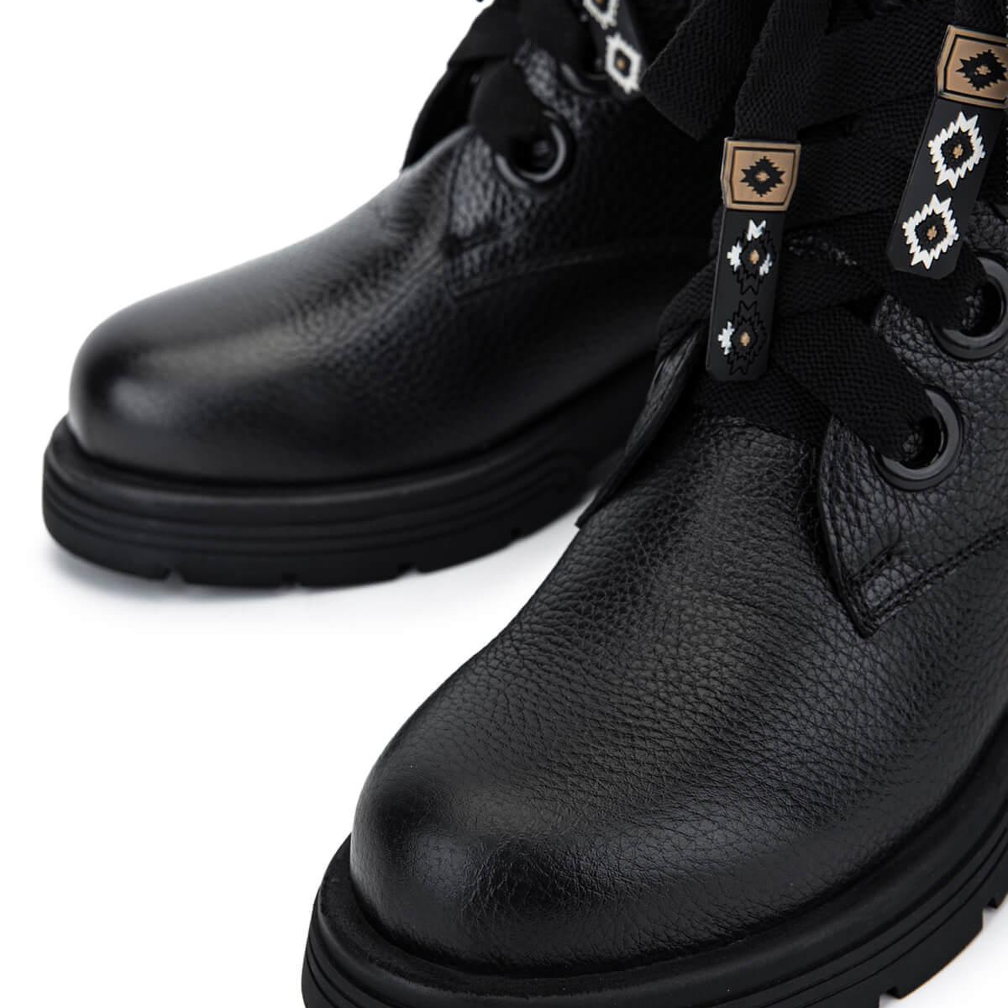 Tamer Tanca Kadın Hakiki Deri Siyah Floter Klasik Bot