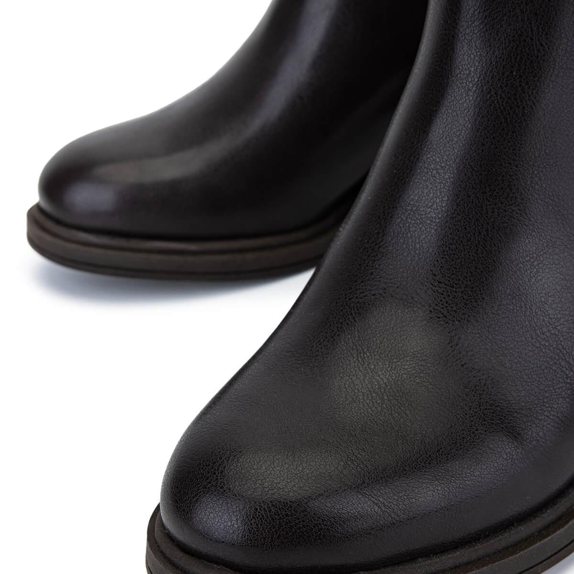 Tamer Tanca Kadın Suni Deri Kahverengi Topuklu Bot